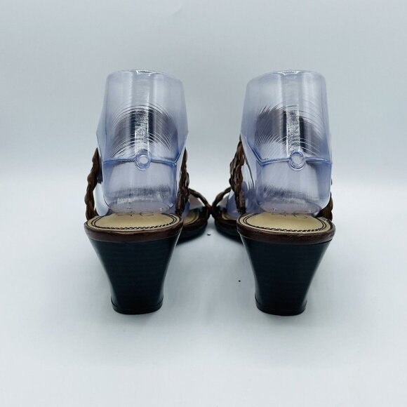 Life Stride Womens Sandal Size 10 M Brown Skip Woven Soft System Slip On Shoes - Picture 7 of 13